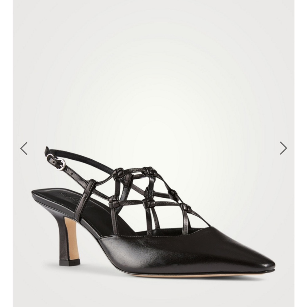 Chic Black Strappy Women's Heels